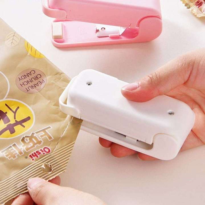 Mini Home Sealing Machine Snacks Bag Sealer Heat Sealer Vacuum Resealer Portable Bag Clips handy Sealing Machine
