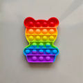 Pop Bubble Squeeze Bear Shape Pop It Fidget Toy – Fidget Bear Blocks Popper for Kids. 