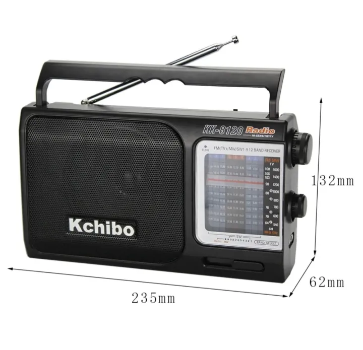 Kchibo%20Portable%2012%20Band%20World%20Receiver%20Radio%20FM%20(TV)/MW/SW1-9%20-%20Image%203
