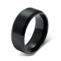 Black Titanium Stainless Steel Ring for Men. 