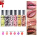 IMAN OF NOBLE Color fashion Waterproof Glitter & Lip Oil Clear Fruit Juice Lip Gloss Crystal Jelly Moisturizing Lips Oil Lasting Not Sticky Lip Gloss Lipstick Makeups Lips Care Random Color Will Be Send. 