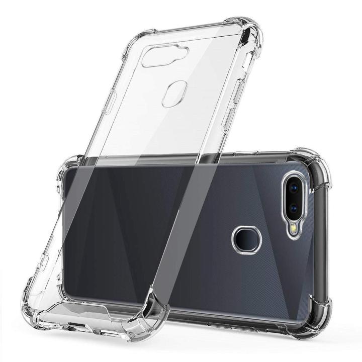 OPPO A5s Back Cover Transparent Soft Silicone Clear Case Corner Bumper For OPPO A5s