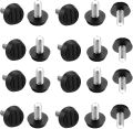 Table Foot Leveler, Screw On Furniture Glide Leveling Foot Adjuster,4 Pcs M 8 x 20 mm Screw On Furniture Glide Leveling Foot Adjuster for Furniture Legs. 