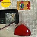 Head Light Cover, Brake/Back Light Cover, & Meter Body with monogram & bolt – Head Light cover for CD70, China Bike, and 70cc | Brake Light casing for Motorcycle a Free Klink Protectant | Head Light Glass for bike Meter Body for CD70 | Meter body casing. 