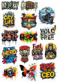 Graffiti Style Motivational Quotes  Stickers  Inspirational & Money Quotes  Stickers  15   Pieces of "Trendy Typography Design Set – CEO, Money, Hope & More   For Decoration Journals Scrapbooks Laptop Mobile And Dairies  Best Quality 2.5 inch. 