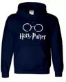 Navy Blue Cotton Printed Harry Potter Hoodie For Men. 