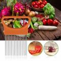 Tomato Vegetable Onion Slicer Aid Guide Holder Slicing Cutter Pin Gadge. 