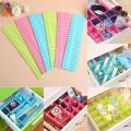 Adjustable Stretchable Interlocking Plastic Drawer Divider-Pack of 4 pieces. 