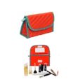 CUSTOMIZE Large Capacity Makeup Pouch Multi function Purse Makeup Cosmetic Bag. 