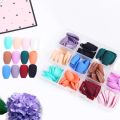 288pc/Box Nails Matte Acrylic Tips Mixed Color Full Cover Artificial Wearable Nail Short Almond Nail Press on Manicure. 
