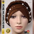 Tangle Knot Headscarf Inner Hijab Caps Wraps Women Islamic Under Scarf Stretch Cotton Bonnet Caps Be Hijabi. 