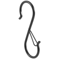 12PCS S Hooks for Hanging for Kitchen Utensil and Closet Rod - Black. 