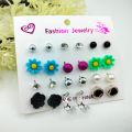 Earrings set of 12 pairs for girls fashion ear rings tops studs. 