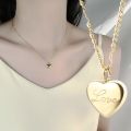 Heart Shaped Pendant Necklace / Women Romantic Fashion Jewelry Valentine's Day Gift. 
