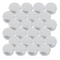 30ml Silver Small Aluminum Round Lip Balm Storage Jar Containers with Screw Cap for Lip Balm, Cosmetic, Candles or Tea(Pack of 24). 