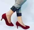 Maroon Court Shoes / Burgundy Elegance Pumps / Scarlet Stiletto Courts. 