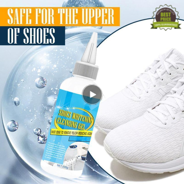 30/100ml White Shoes Stain olish Cleaner el Sneaker Whiten Cleaning irt emoer Set With rush ape Cleansing Washing ool