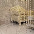 1-Line/Lari of Crystal K9 Window Christmas Party Decoration Garland Curtain Pendant Romantic Wedding Decoration. 