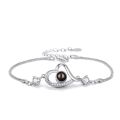 Eternal Love Bracelet – 100 Languages "I Love You" Projection Heart Bracelet for Girls. 
