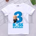 Boss Baby Birthday Shirts - Boss Baby Birthday T-Shirt for Kids. 