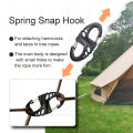 【HOT】 10Pc Plastic Snap Hook Spring Buckle Carabiner S Shape Clips Keychain Key Ring Outdoor Backpack Paracord Lanyard DIY Accessories. 