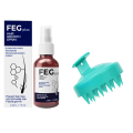 Feg Plus Hair Growth Spray & Scalp Shampoo Brush. 