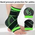 Adjustable Compression Ankle Brace 1 Piece Breathable Elastic Support Sleeve for Sports Running Gym Exercise Fitness Men and Women. 
