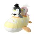 Travel Series Wedding Dress Penguin Airplane Plush Toy. 