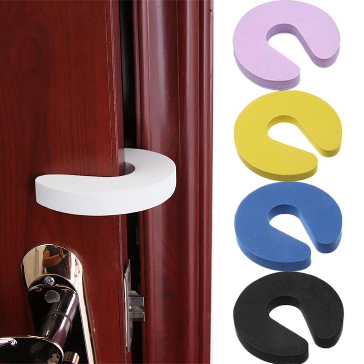 Soft Foam Door Stopper Baby Safety Locks Children Protection EVA C Shape Security Cabinet Locks Door Clip Kids Finger Protecter
