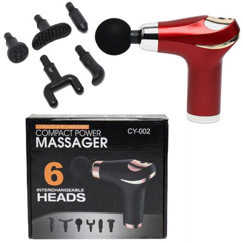 Compact Power Massager with 6 Interchangable heads CY-002