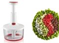 Kitchen Twist Fruit And Vegetables Cutter,Slicer,Food Chopper,Salad Cutter, Plastic Food Chopper,Mini Hand Chopper. 