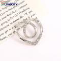 2 Pcs Stylish Scarf Buckles with Faux Pearl Decor Perfect Shirt Knot Fixer for Waist Tighting Trendy Clothing Accessory for Southeast Asian Buyers. 