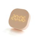 Square Small Alarm Clock Luminous Mute LED Multifunctional Digital Clock Light Electronic Desktop Digital Table Clocks 3 Colors. 