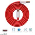 Dash Charge Type C Cable for One Plus 5,5T,6,6T & 7 Red. 