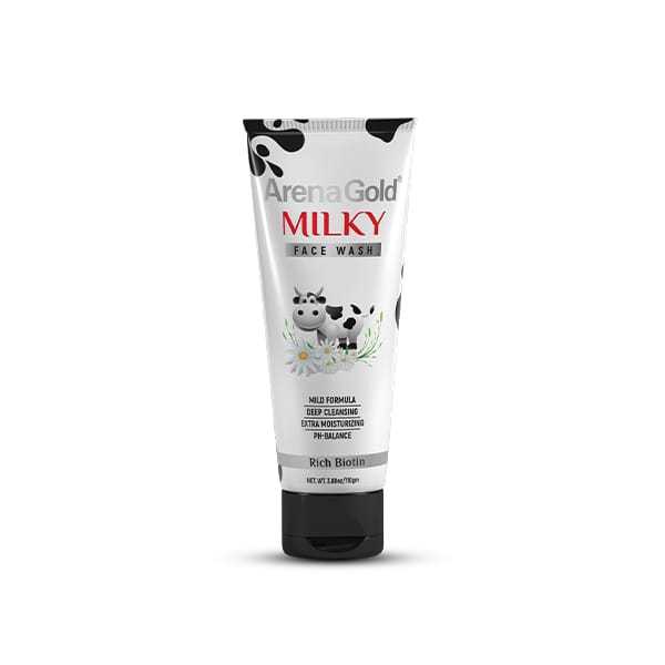 Arena Gold Milky Face Wash 100g| Deep Cleanser| Facial Cleansing Scrub|facewash for women|face wash for men|Cleanser for Glowing Skin Face Wash|FaceWash for women