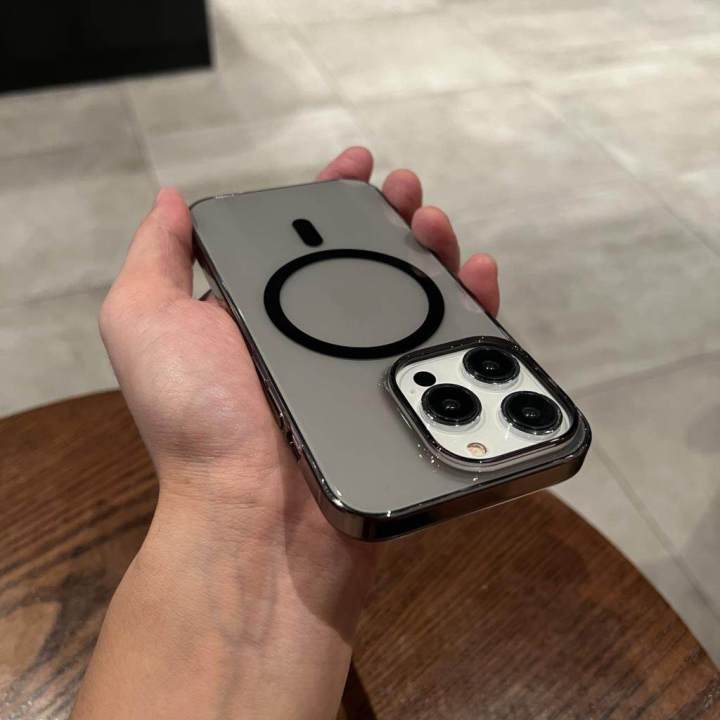 HOCE Ultra Thin HD Clear Hard PC Phone Cases For iPhone 11 12 13 14 15 16 Pro Max 14 15 16 Plus Magsafe Case Magnetic Transparent Back Cover