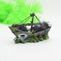 Fish Tank Decoration Aquarium Accessories Ornament Cave Landscape Castles Corsair Ship. 