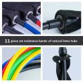 11-Piece TPE Resistance Band Set for Home & Gym Workout – Full Body Exercise Bands with Handles, Door Anchor, Ankle Straps & Carry Bag – Strength Training, Yoga, Fitness & Muscle Building Equipment. 