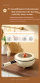 Colorful Dingdong Electric wok 5L capacity electric cooking pot electric pot electric cooker 24cm large caliber 1000W multi cooker Frying Pan Multi-function Household Integrated Cooking and Frying Dormitory Student Electric Hot Pot. 