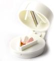 Multifunctional 4 In 1 Portable Round Tablet Pill Splitter Cutter Powder Pill Organizer. 