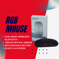 Wireless Dual Mode 2 in 1 Rechargeable Mouse Bluetooth 5.0 + 2.4G 1600 DPI Ergonomic Portable Optical Mice For Laptop PC Tablet. 