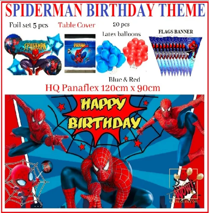 Spider%20man%20birthday%20theme%20/%20Spider%20man%20BIRTHDAY%20DECORATION%20/%20spiderman%20THEME%20birthday%20FOR%20BOYS%20/%20spiderman%20theme%20birthday%20accessories%20-%20Image%202