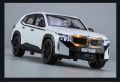 1:24 BMW XM Alloy Car Model Light & Sound Effect Diecast  Car Toys for Boys Birthday Gift Kids Toys Car Collection. 