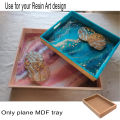 Rise N Shine - MDF Tray for Craft | MDF Trays for Art and Craft | Plain Tray | Unfinished MDF Tray Plain for Decoupage | Wooden Tray. 
