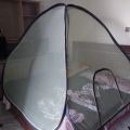 ESHAL Peaceful Sleep Double Bed Mosquito Net  Korean/Taiwani Mesh  Multicolor Machar Dani  Heavy Steel Wire Frame  Folding Full Size Bed Net  Best Quality. 