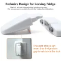 Child Safety Lock for Refrigerator, Fridge & Freezer – Self-Adhesive Baby Proof Door Lock for Cabinets, Cupboards, and Wardrobes – Easy to Install No-Drill Lock – Strong Adhesive Multi-Use Lock for Toddlers and Kids – Home Safety Solution. 