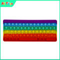 AliToys Pop It Fidget Toys Silicone Keyboard Letter Rainbow Macaron Antistress Reliver Stress Popit. 