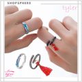 ShopSphere TYLER1 Wedding Korean Finger Rings Hanfu MDZS Cosplay Props Opening Couple Rings Lovers Grandmaster of Demonic Cultivation Elegant Chinese Style Mo Dao Zu Shi Tassel. 