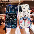 Protect Cover For VIVO Y12S Case Cute Doraemon Shockproof Cartoon Design Couple Full Protection Phone Cases VIVO Y12S Back Cover. 