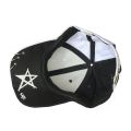 New Black and White Graffiti Baseball Cap Color-Blocking Personality Men and Women Iron Ring Tide Hip-Hop Peaked Hat. 